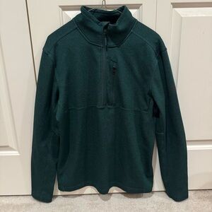 North Face Quarter (1/4) Zip - Forest Green - Size Medium